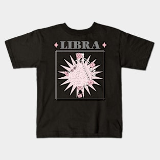 Floral Zodiac: Astrology Sign Libra Kids T-Shirt